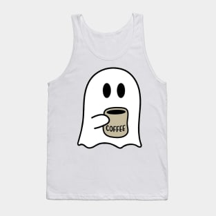 Cute Spooky Coffee Sweatshirt, Womens Ghost Sweatshirt, Spooky Season, Fall Coffee Lover Shirt, Halloween Party Shirt, Fall Graphic Shirt Tank Top